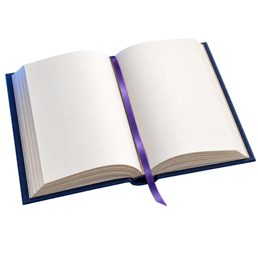 Symbolische Darstellung eines aufgeschlagenen Buches